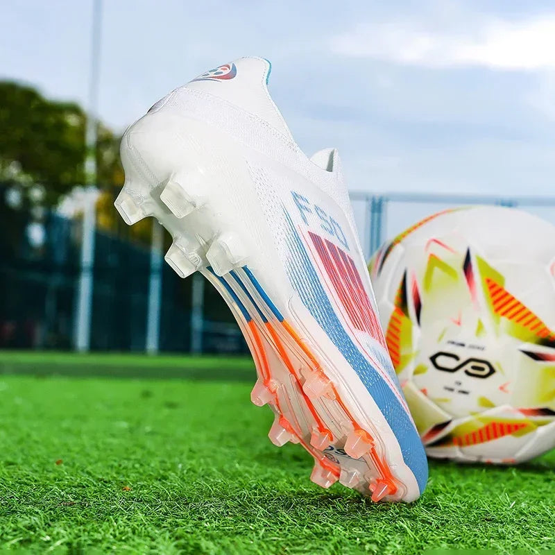 Men Football Boots Training Soccer Shoes Drop Shipping Match Sport Cleats Indoor Sneakers FG Ultralight Long Spikes Breathable