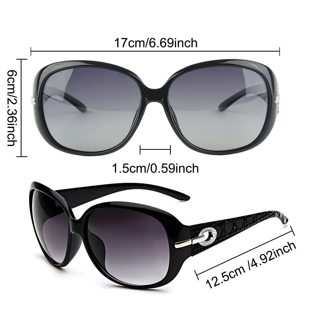 Polarized Sunglasses Trendy Sunglasses Women Polarized Sunglasses Oversized Ladies Sun Glasses Female Eyewear S09