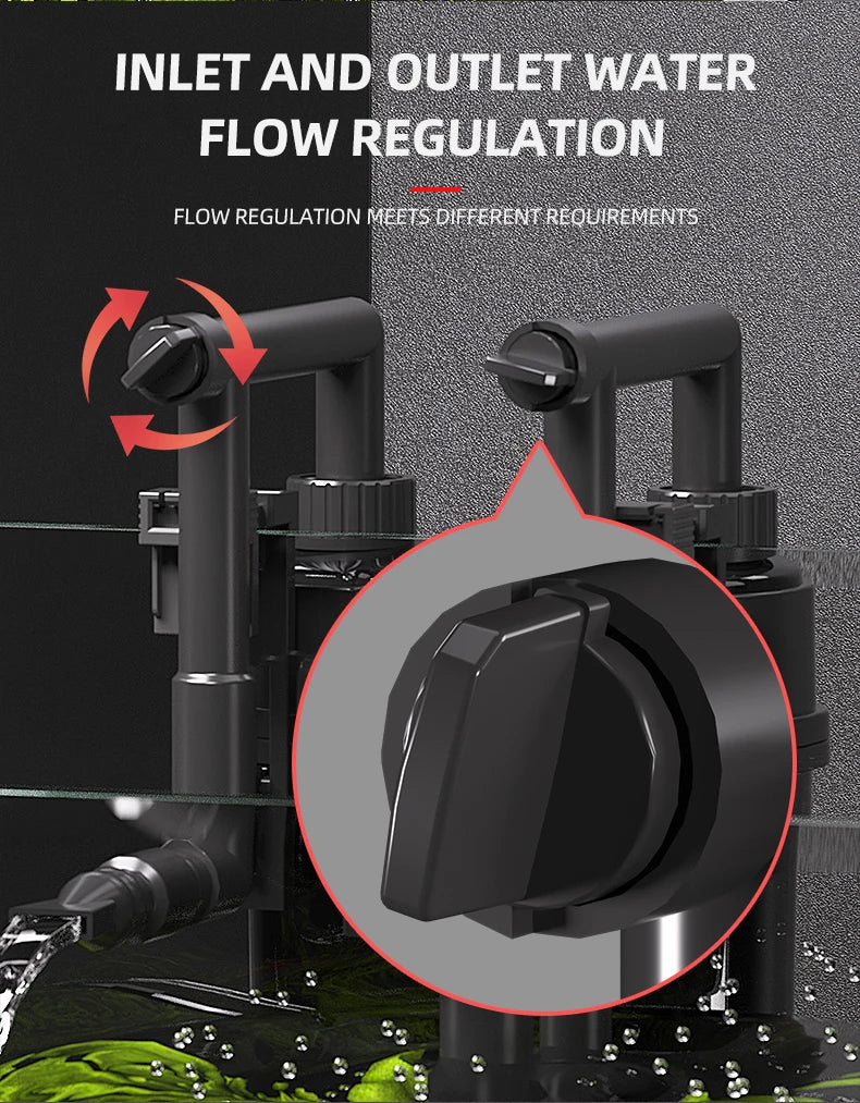 110V 220V Fish tank filter wall-mounted filter barrel external small silent external water purification filtration cycle