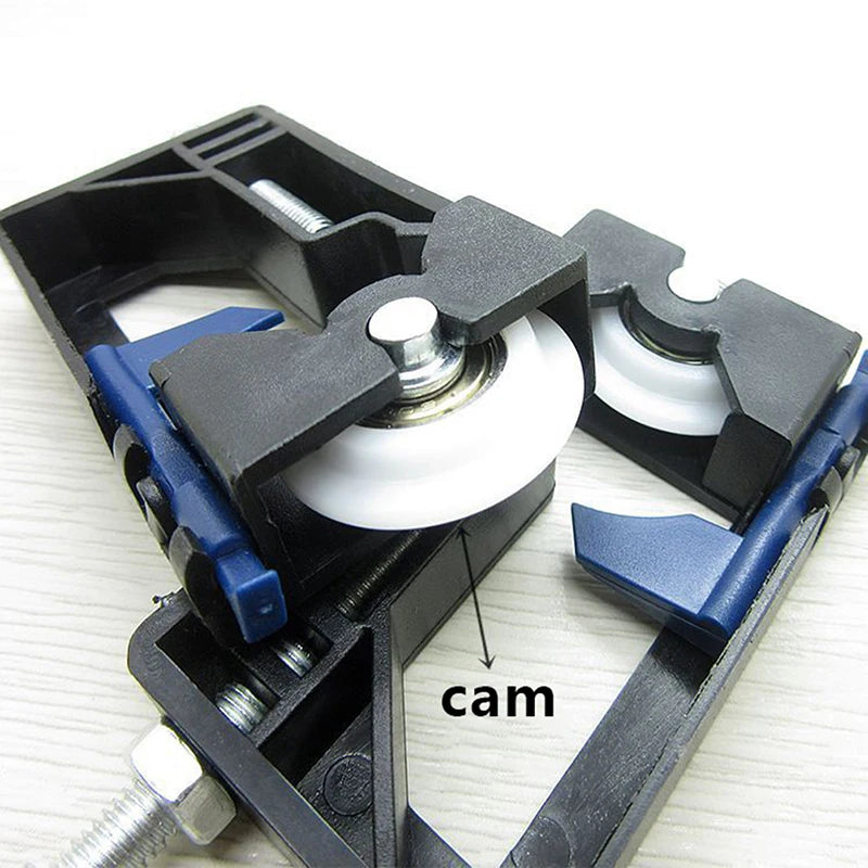 1pc Cabinet Sliding Wardrobe Door Part Top/bottom Down Wheels/Runner/Guides Kit Side-mounted Hanging Sliding Pulley Open Wheel