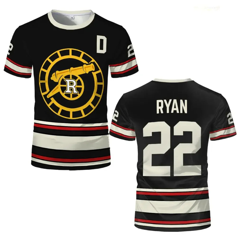 Heated Rivalry Hockey Jersey Summer Outdoor Sports Breathable Short-Sleeve T-Shirt Y2K Unisex Harajuku Style Casual Fashion Top