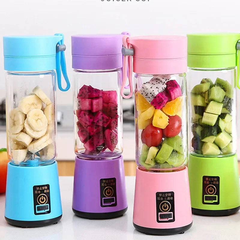 Portable Electric USB Rechargeable Handheld Smoothie Blender, Fruit Mixers, Milkshake Maker Machine, Food Grade Material, Hot