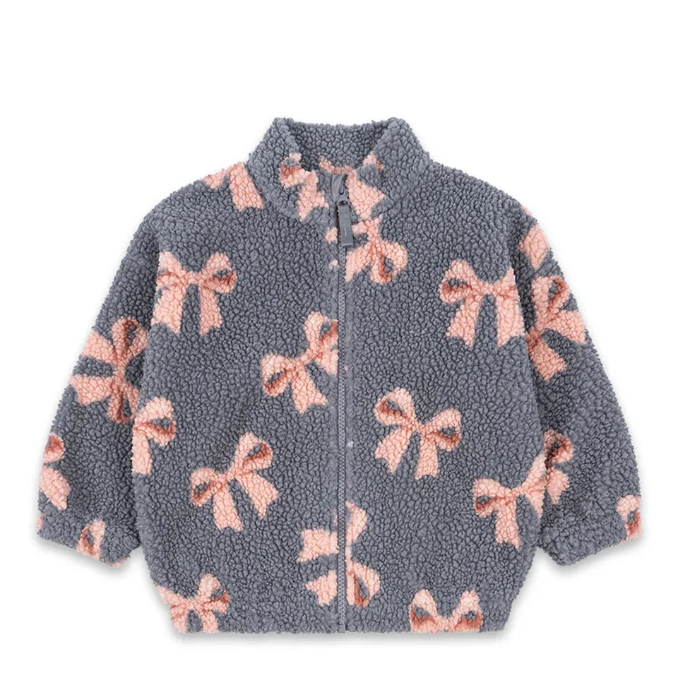 Children's Jackets 2024 Fall And Winter Fashion Cartoon Lamb Wool Girls Jacket Cotton Warm Cute Boys Coat Children's Clothing