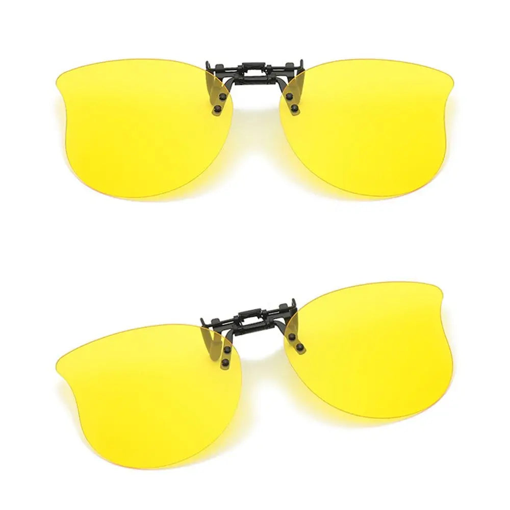 Polarized Clip On Sunglasses Over Prescription Glasses Ultra-Light UV400 Flip Up Sun Glasses Cat Eye Convenient Shades