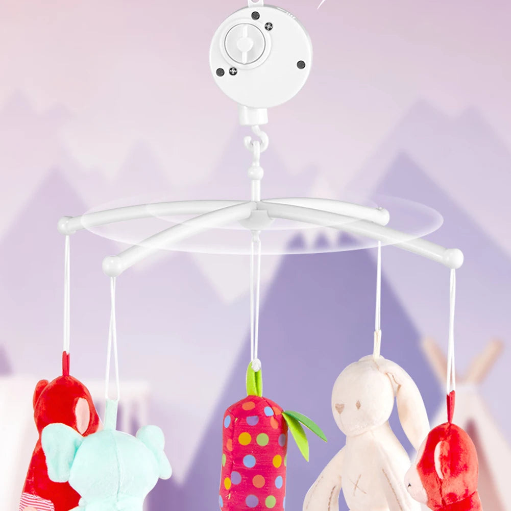 Infant Bell Rotary Wind-up Music Box Baby Mobile Crib Bed Bell Windup Movement Music Box Machine Nursery Decoration
