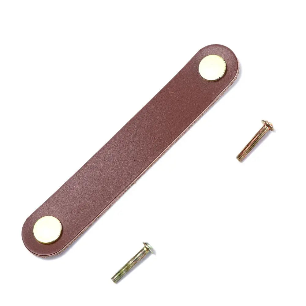 Children's Furniture Hardware Kitchen Wardrobe Cabinet Environmentally Drawer Handle Door Pulls Furniture Knobs Leather Handle