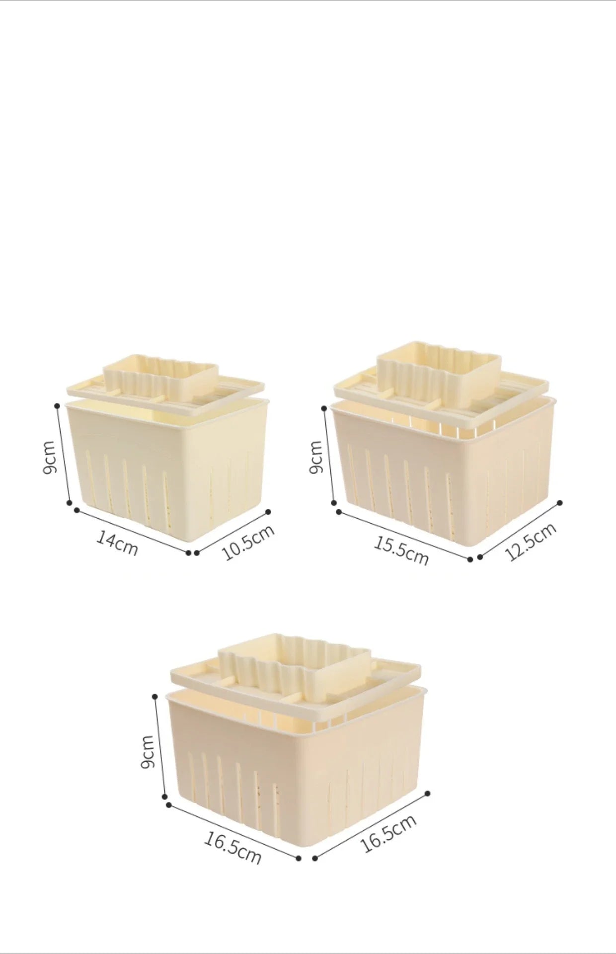 DIY Plastic Tofu Press Mould Homemade Tofu Mold Soybean Curd Tofu Making Mold With Cheese Cloth Kitchen Cooking
