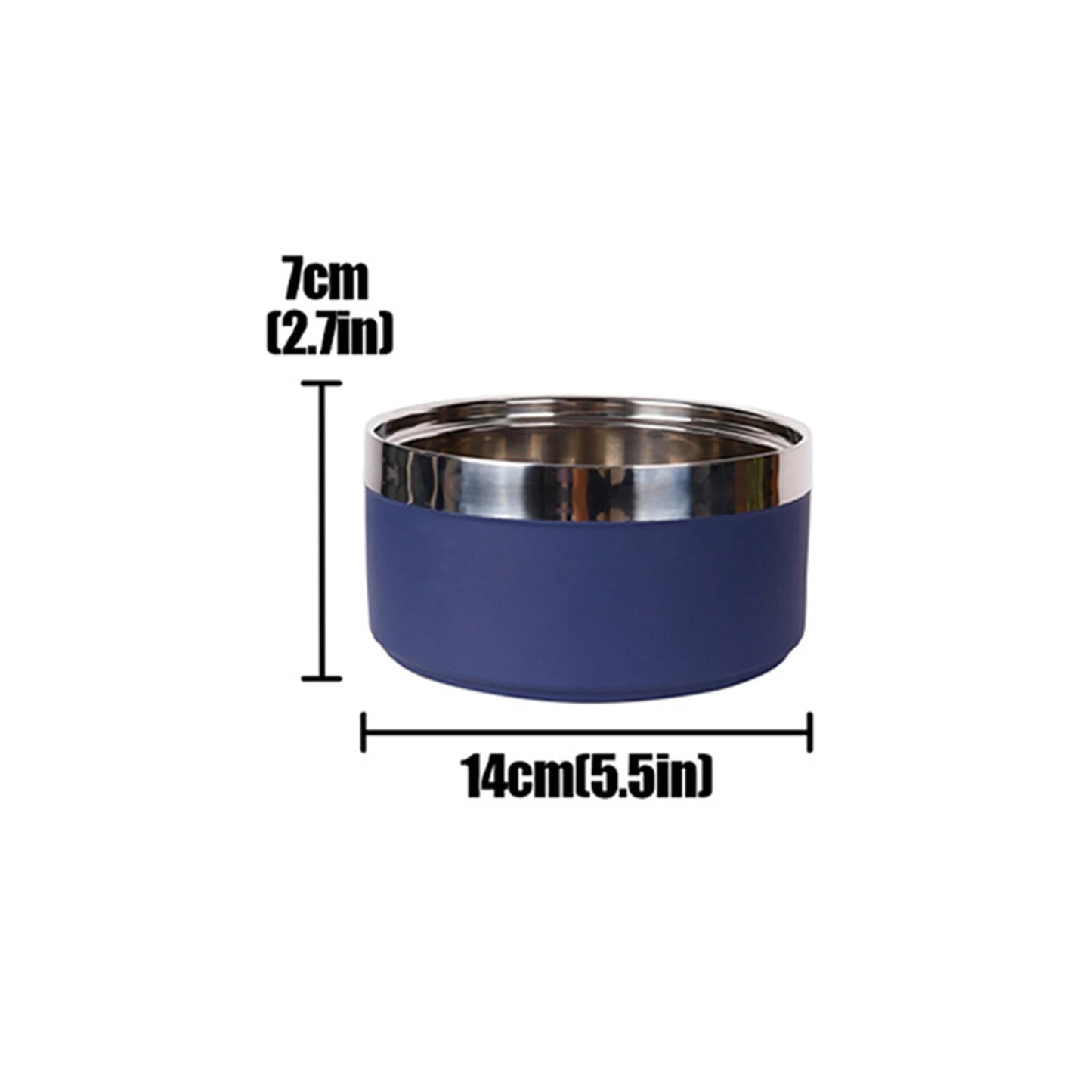 Pet Commonly Used Stainless Steel Bowl Non Slip Durable Well Heat Resistance Container For Cute Kitty Or Lively Puppy Daily