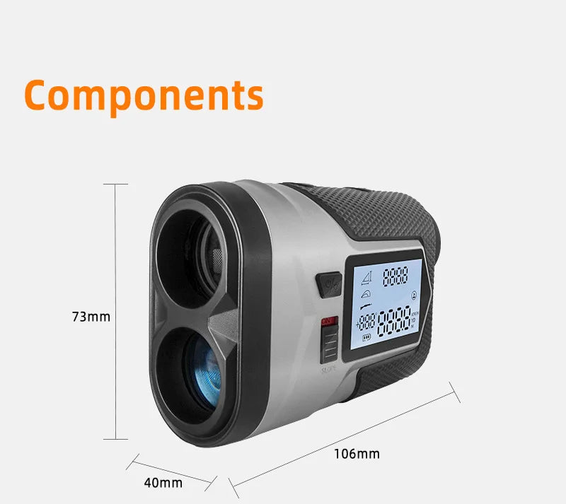 Rechargeable 1200m 650m with Slope Adjusted Flag-Lock Vibration Laser Distance Meter Telescope Golf Laser Rangefinder
