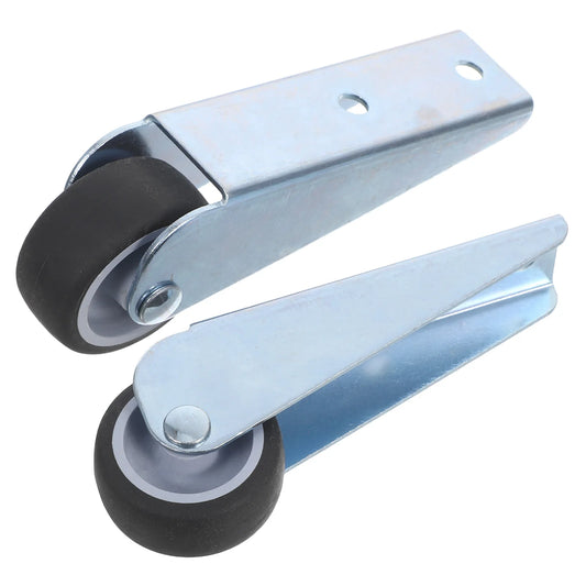 2pcs Sliding Door Roller Replacement Gate Wheels Sliding Shaft Rubber Wheel Anti-Sag Side Or Bottom Mount Support Wheels