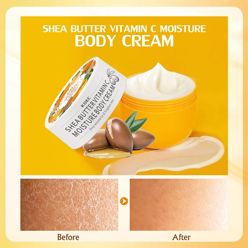 Shea Butter Vitamin C Body Care Lotion Buttock Cream Nourishes Skin Care Long Lasting Moisturizing Beauty Firm Skin Brightens