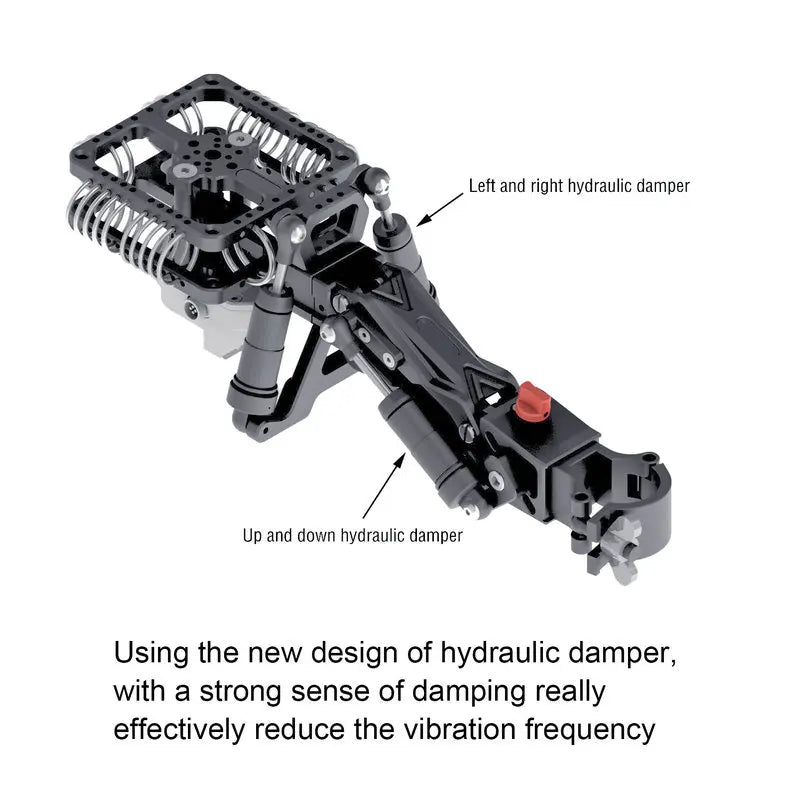 Hongtoo 5.5KG Gimbal Vibration Damper Shock Absorbing Arm Camera Video Stabilizer Single Arm for Car Mount  DJI RS RS2 RS3pro