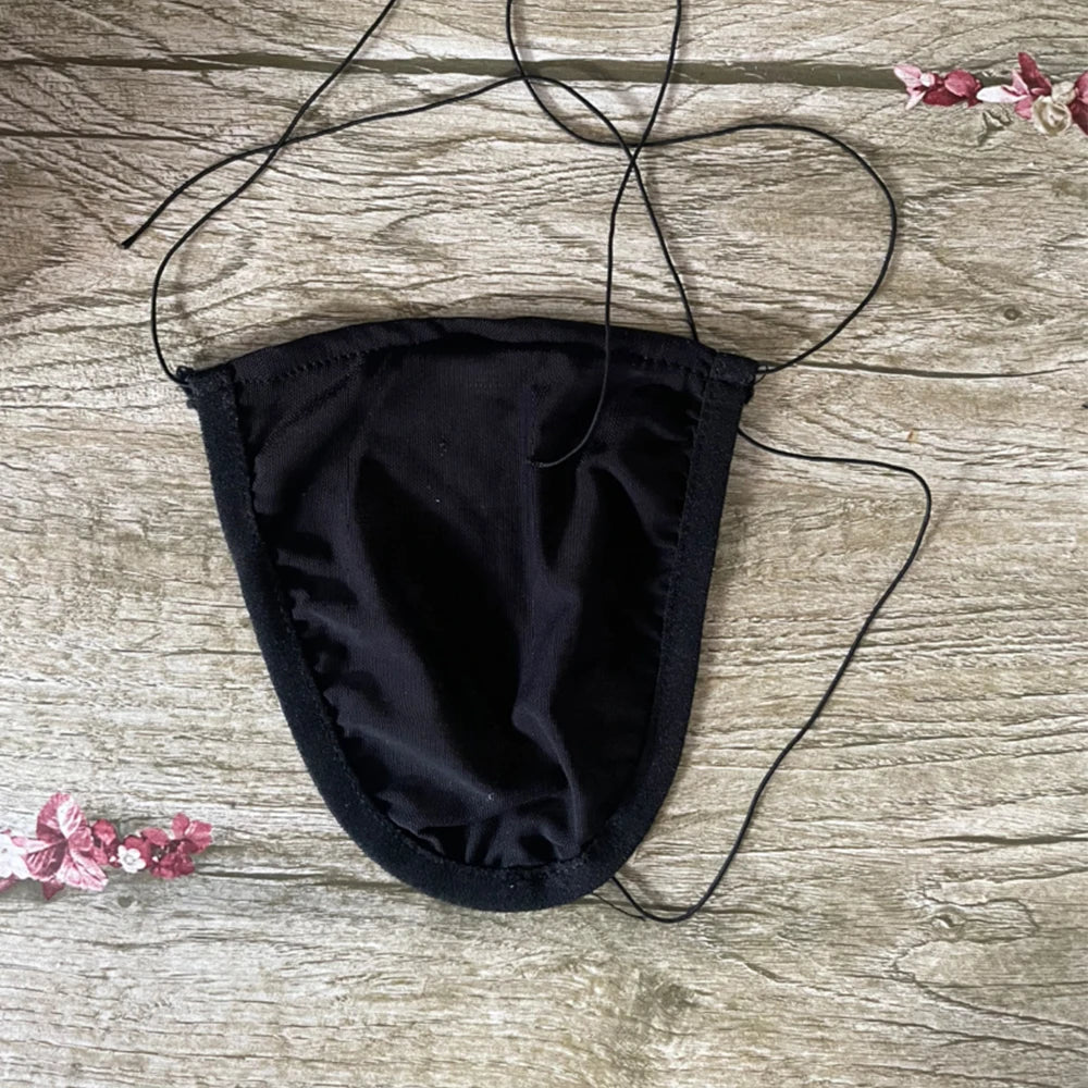 Thongs Men Underwear Lace Up Mens Nylon+Mesh One Size Pouch Sexy Soft Ultra-thin Underpants Breathable Fashion