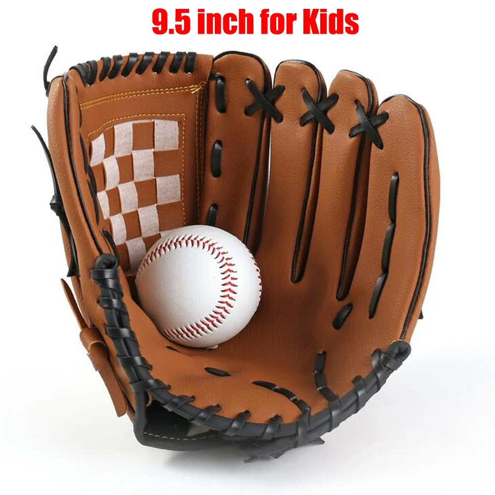 Baseball Softball Training Glove - Left Hand Catcher Practice Equipment for Kids Youth Adults Outdoor Sports Gear