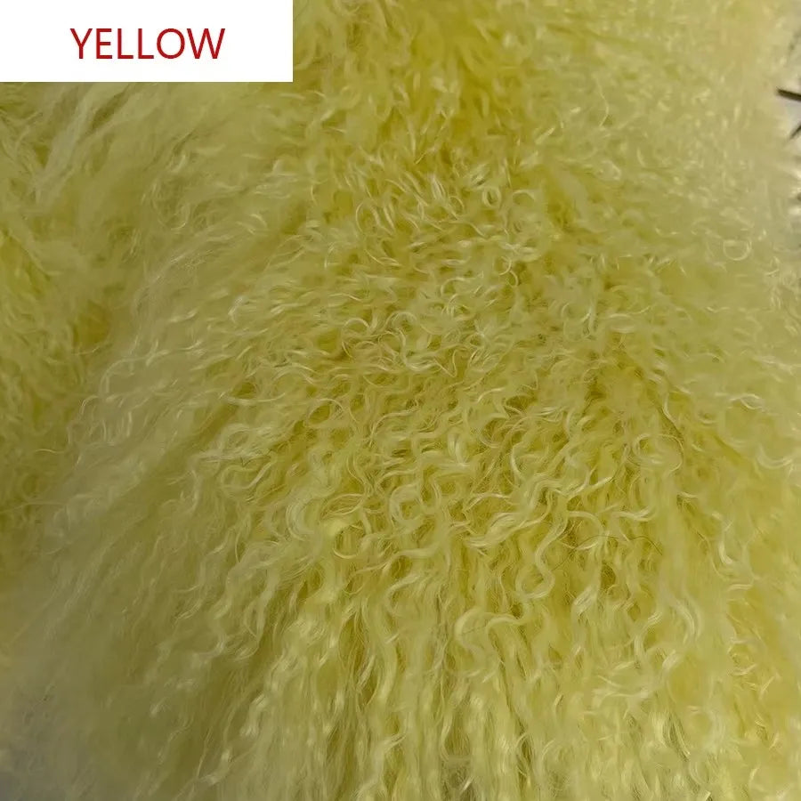 Natural Sheepskin Coat With Stand Collar Natural Sheep Fur Coat Full Skin Lamb Fur Jacket Best Selling Women's Leather Jacket