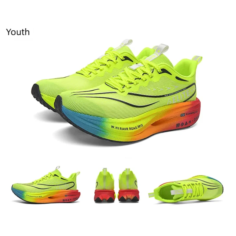 Running Shoes Men High Quality Full Palm Carbon Plate Cushion Professional Training Shoes Lightweight Wear-Resistant Sneakers