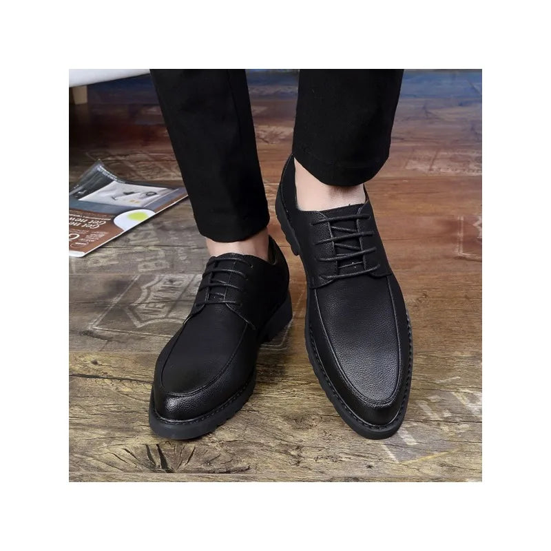 Men's Formal Dress Shoes Simple Lace-up Style