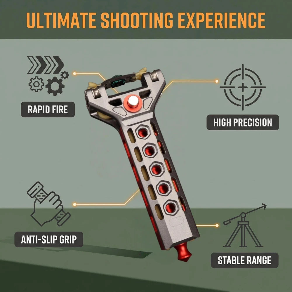 Automatic‑Loading Magazine Slingshot Catapult for Adults High‑Precision Outdoor Shooting Game Competition Entertainment Equipmen
