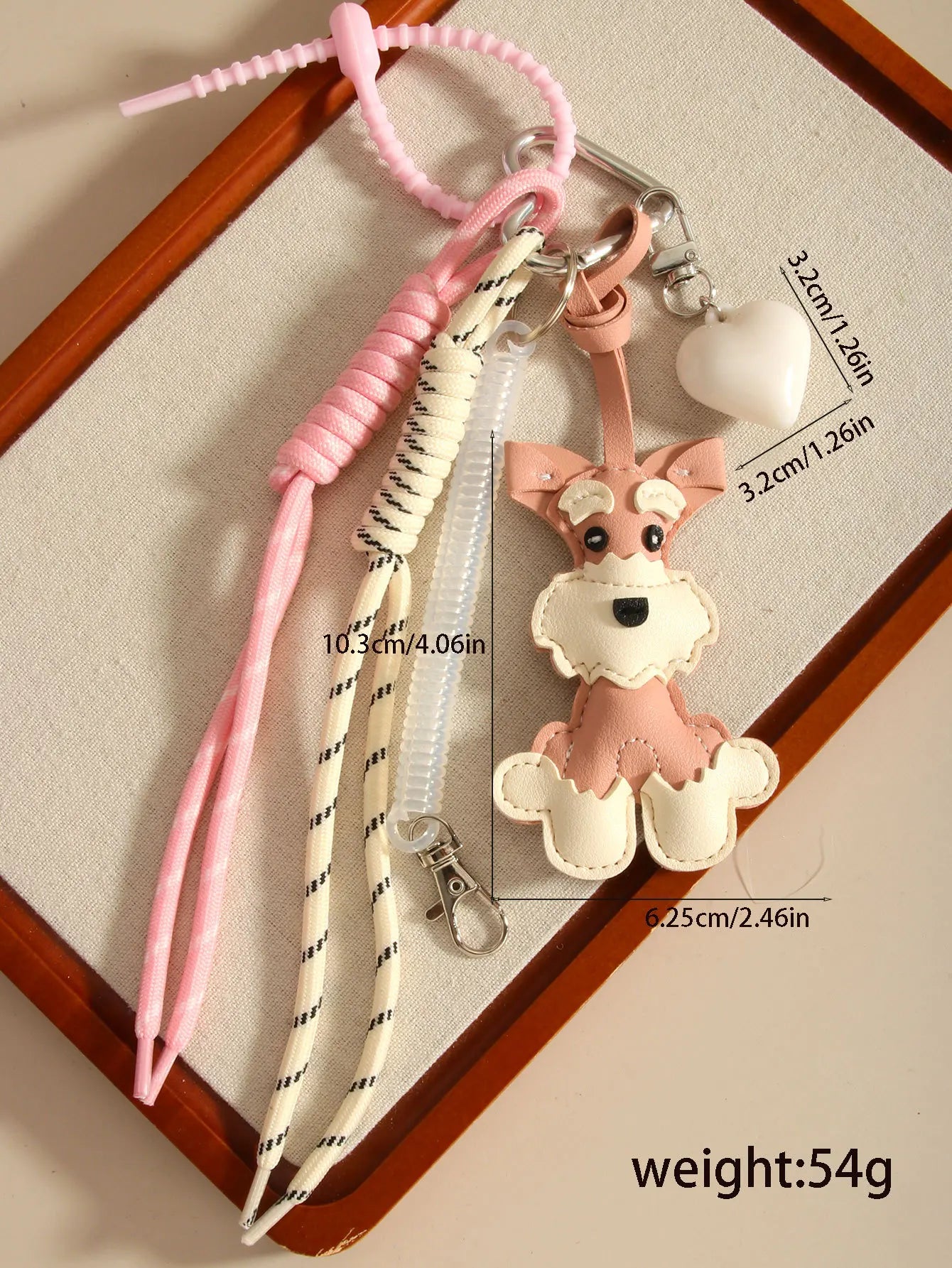 Ladies' Bag  Pendants Cartoon Puppy Cute Versatile Kawaii Sweet Bag Charms Fashionable Versatile High Quality Keychains For Girl