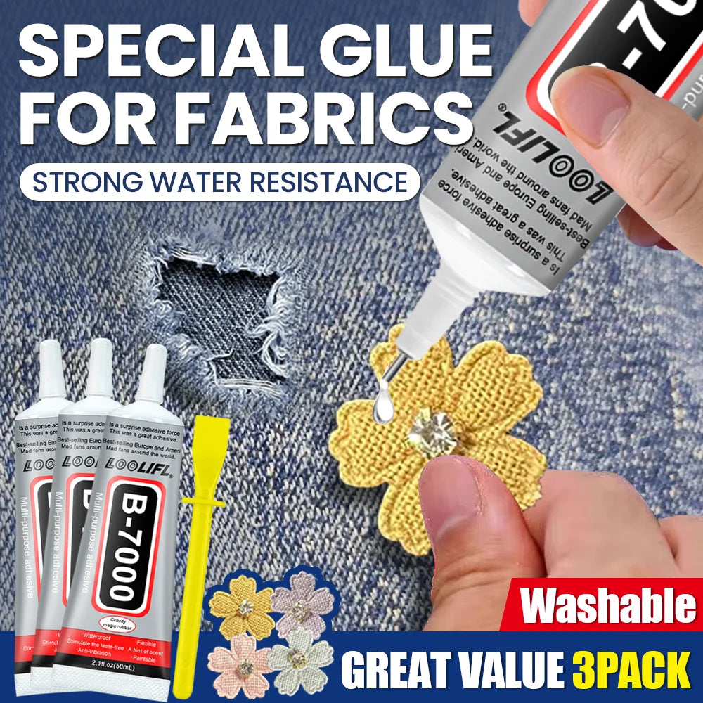 Epoxy resin super strong adhesive, fabric adhesive has strong plasticity, colorless, transparent, odorless, and washable