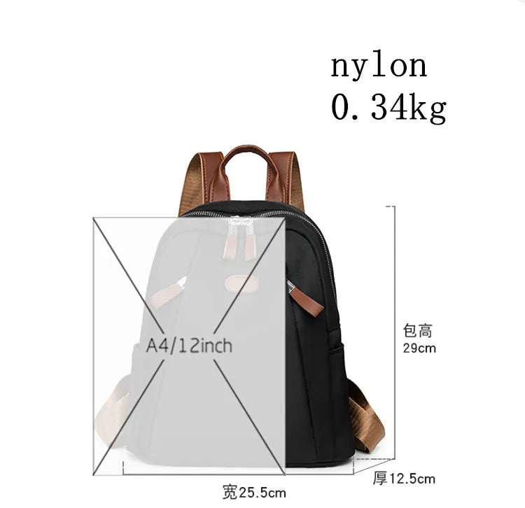 High Quality School Student Backpacks Large Capacity Travel Bags Fashion nylon Cloth Bag Trendy Computer Bag Backpack Washable