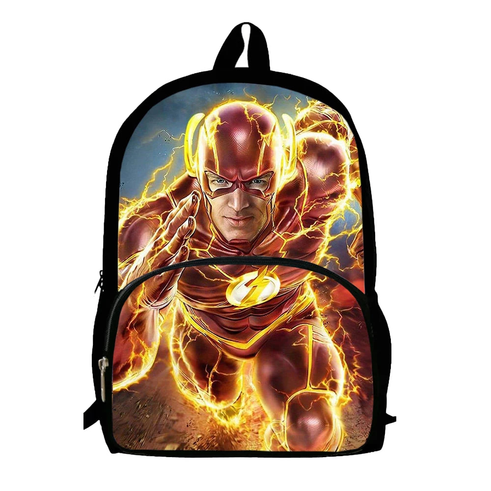 Kids' Cartoon Schoolbags FFlash man Printed Child Backpack,Large Capacity Bookbags for Kindergarten Students,Bags for Boys Girls