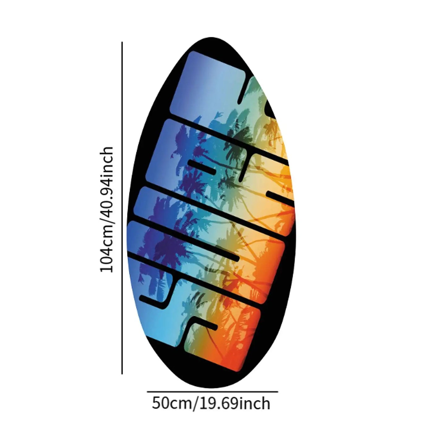 Skimboard for Beach Lightweight Durability Wooden Water Surfboard Wood Body Board for Beginners Teenagers All Skimming Kids