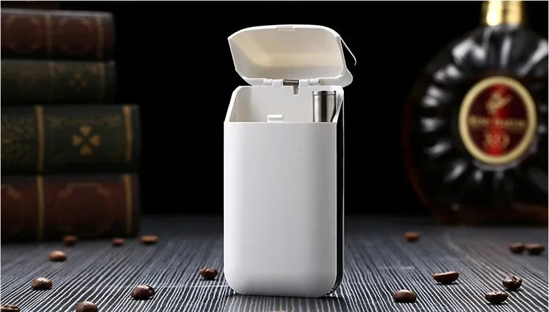 Small Cigarette Case Lighter Integrated USB Rechargeable Windproof Lighter Creative Split Cigarette Lighter Men's Gadget