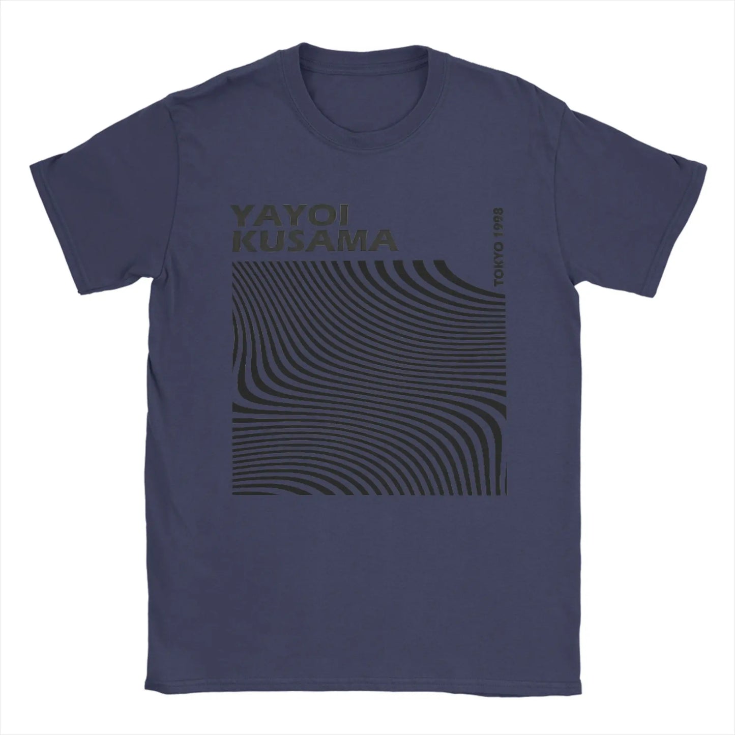 Funny Yayoi K-Kusama Line Tokyo 1998 T-Shirts for Men Crew Neck Pure Cotton T Shirt  Short Sleeve Tee Shirt Summer Clothes