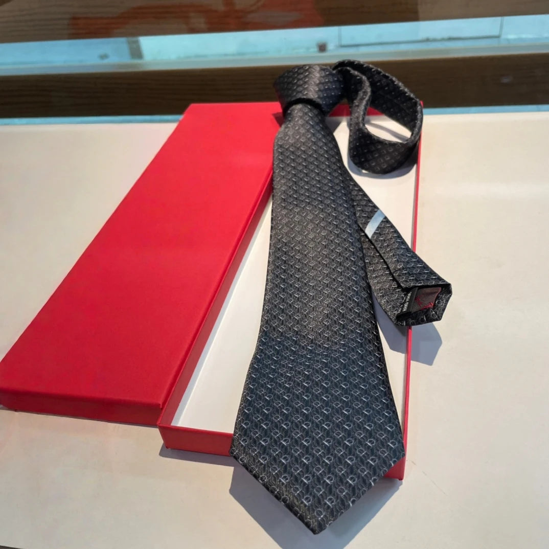 Luxury Brand Handmade Men's Neck Ties 100% Silk Ties Twill F Style High-End Business Formal Bows Ties Holiday Christmas Gifts