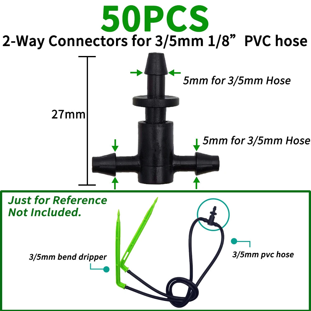 Irrigation 2L/4L/8L Steady flow dripper with 4-way cross Connector Agriculture Drip water irrigation Drip arrow connector 20Sets