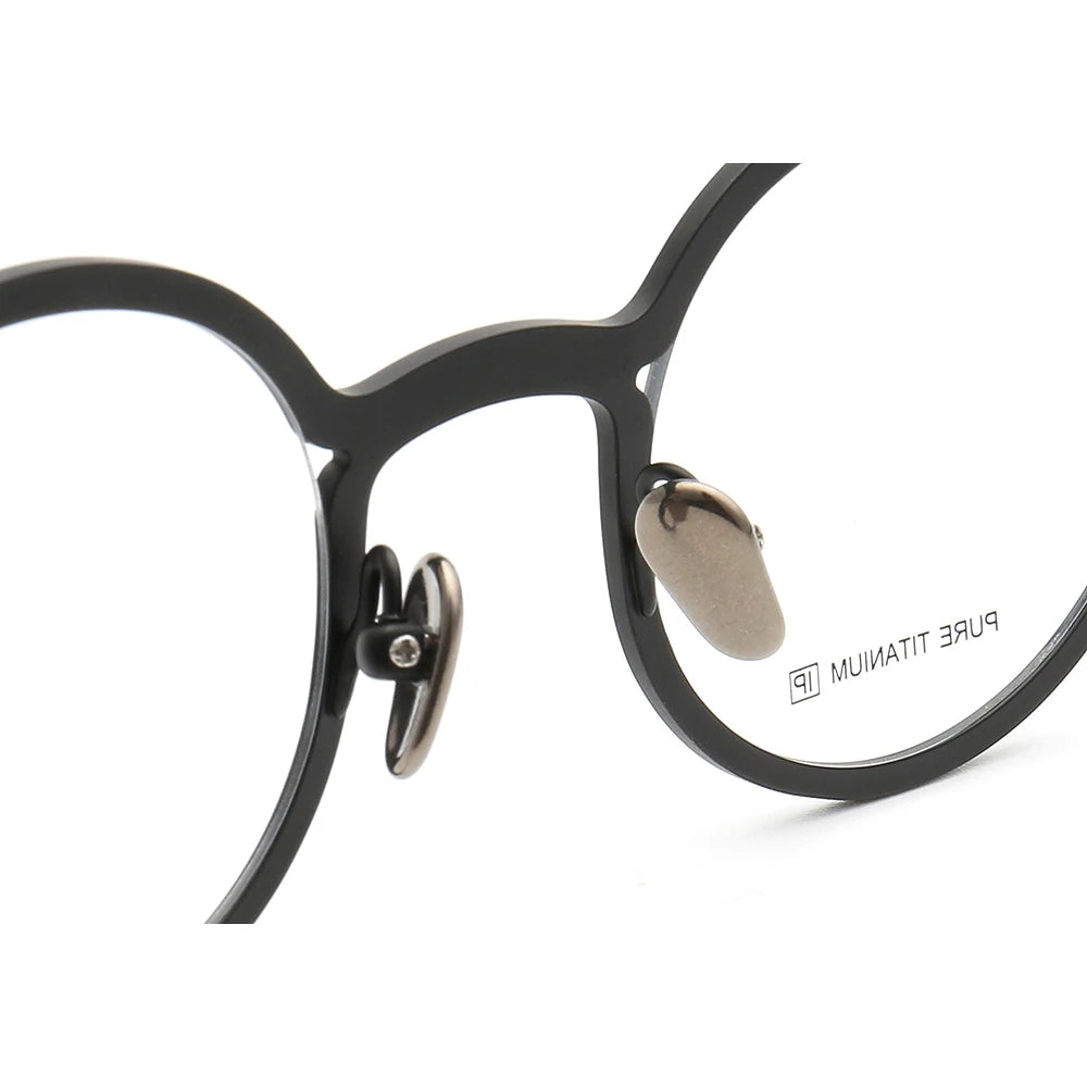 Retro Women Round Eyeglass Frames for Men Glasses Frames Pure Titanium Spectacles Fashion Optical Eyeglasses Frames Prescription