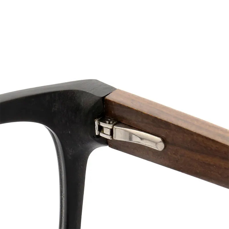 Women Vintage Wooden Glasses Frames Men Wood Eyeglass Frames Oversized Fashion Square Retro Rx Eyeglasses Frames Optical Eyewear