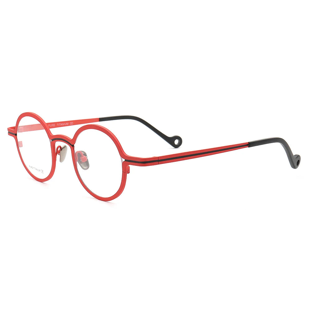 Retro Women Round Eyeglass Frames for Men Glasses Frames Pure Titanium Spectacles Fashion Optical Eyeglasses Frames Prescription