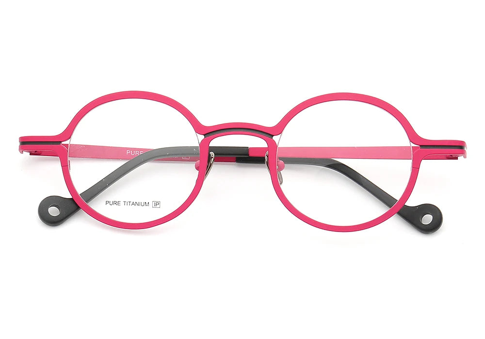 Retro Women Round Eyeglass Frames for Men Glasses Frames Pure Titanium Spectacles Fashion Optical Eyeglasses Frames Prescription