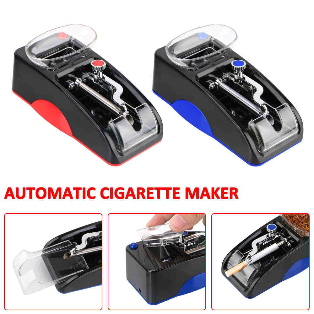 EU US Plug Smoking Accessories Smoking Tool DIY Injector Maker Cigarette Rolling Machine Tobacco Roller Electric Automatic