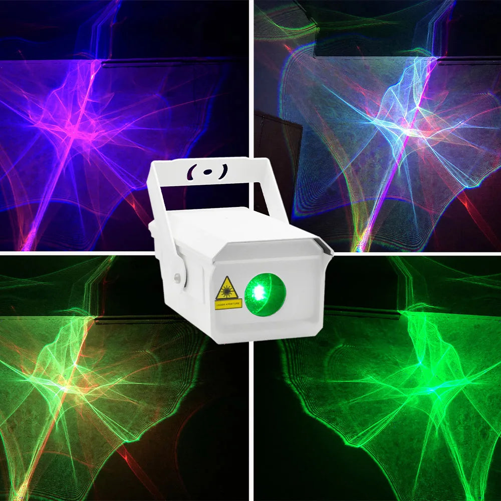 2W Polar Aurora Boreali Laser Light Outdoor Equipment RGB DJ Lighting Waterproof Sky Star Northern Lights Prjoector for Disco