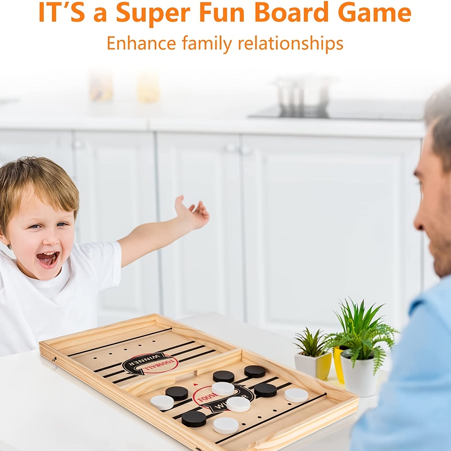 Super Winner Slingshot Board Game - Fast-Paced Action-Packed Table Hockey Game for Adults - Perfect Party Game for Christmas, Halloween, Thanksgiving, and Gaming Enthusiasts