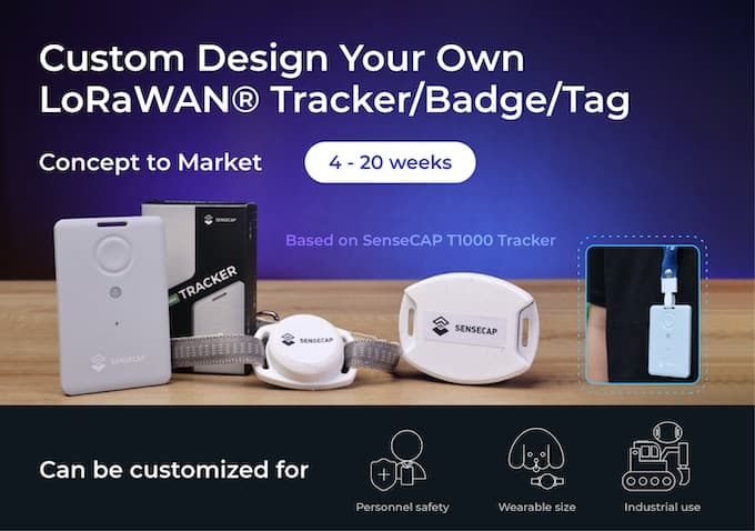 Seeed Studio SenseCAP T1000 B Tracker T1000-B LoRaWAN GPS GNSS WiFi Bluetooth Location Tracking for Indoor Outdoor Positioning