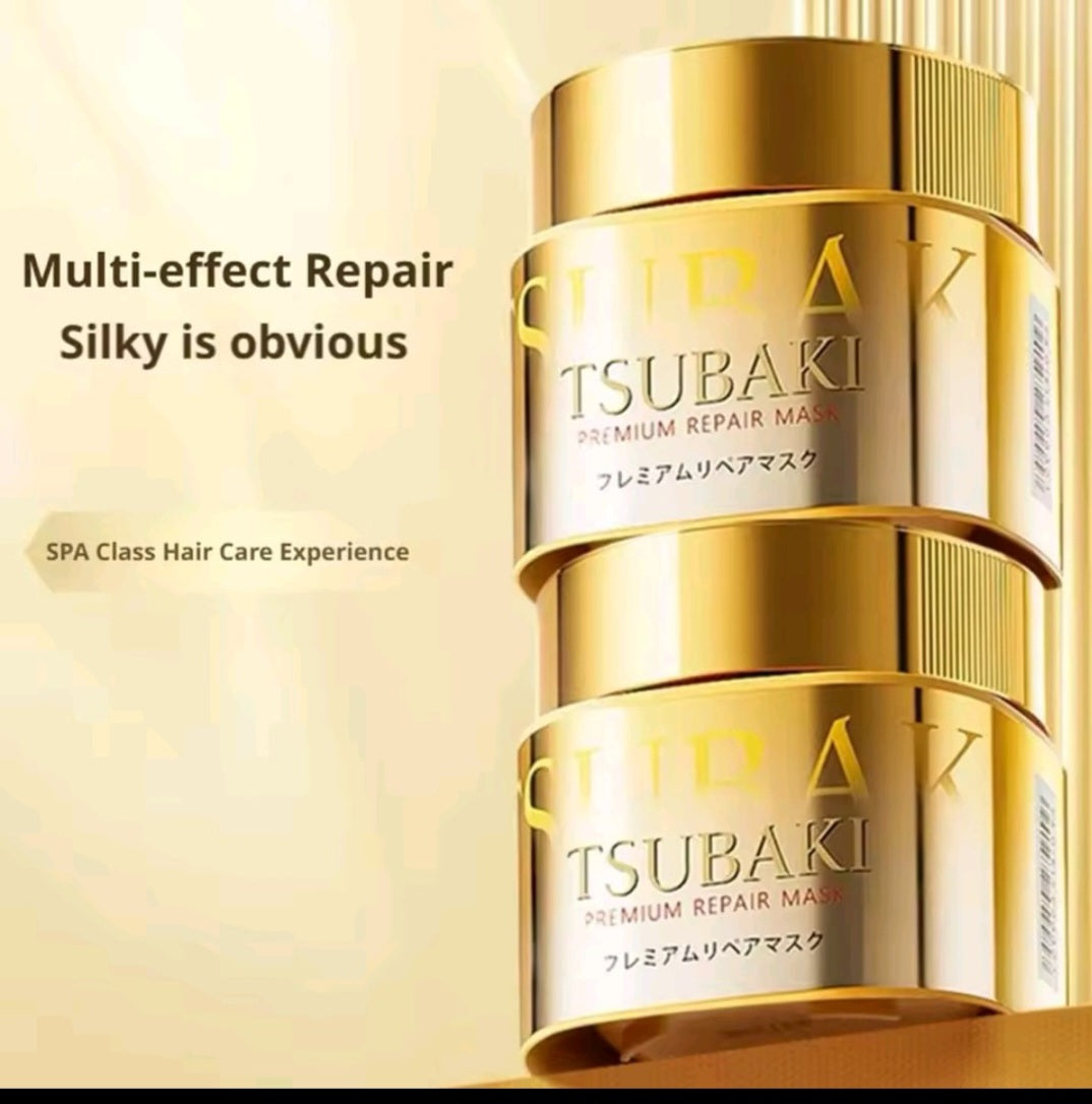 Japan TSUBAKI Essential Oil Hair Conditioner Salon Grade Hair Repair Cream For Severely Damaged Hair Texture Hair Mask