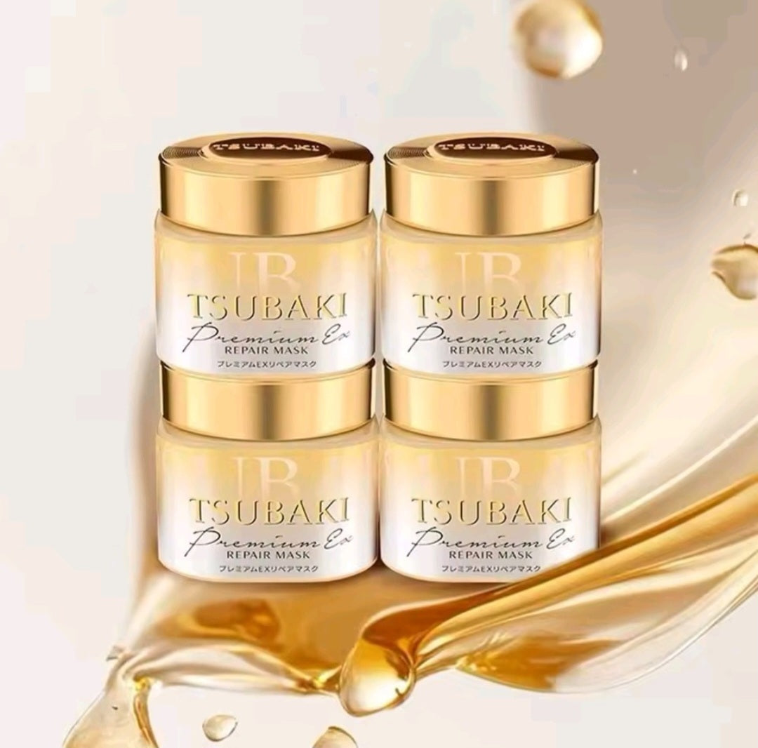 Japan TSUBAKI Essential Oil Hair Conditioner Salon Grade Hair Repair Cream For Severely Damaged Hair Texture Hair Mask