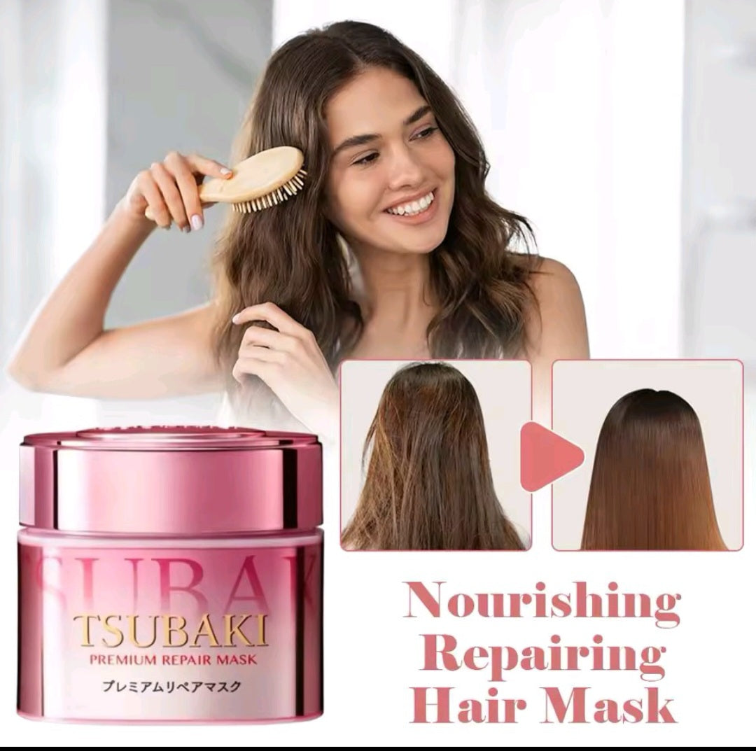 Japan TSUBAKI Essential Oil Hair Conditioner Salon Grade Hair Repair Cream For Severely Damaged Hair Texture Hair Mask