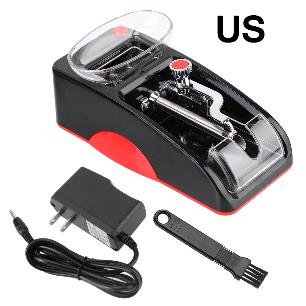 EU US Plug Smoking Accessories Smoking Tool DIY Injector Maker Cigarette Rolling Machine Tobacco Roller Electric Automatic
