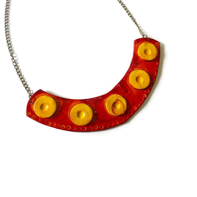 Rustic Statement Jewelry Set with Fall Colors-1