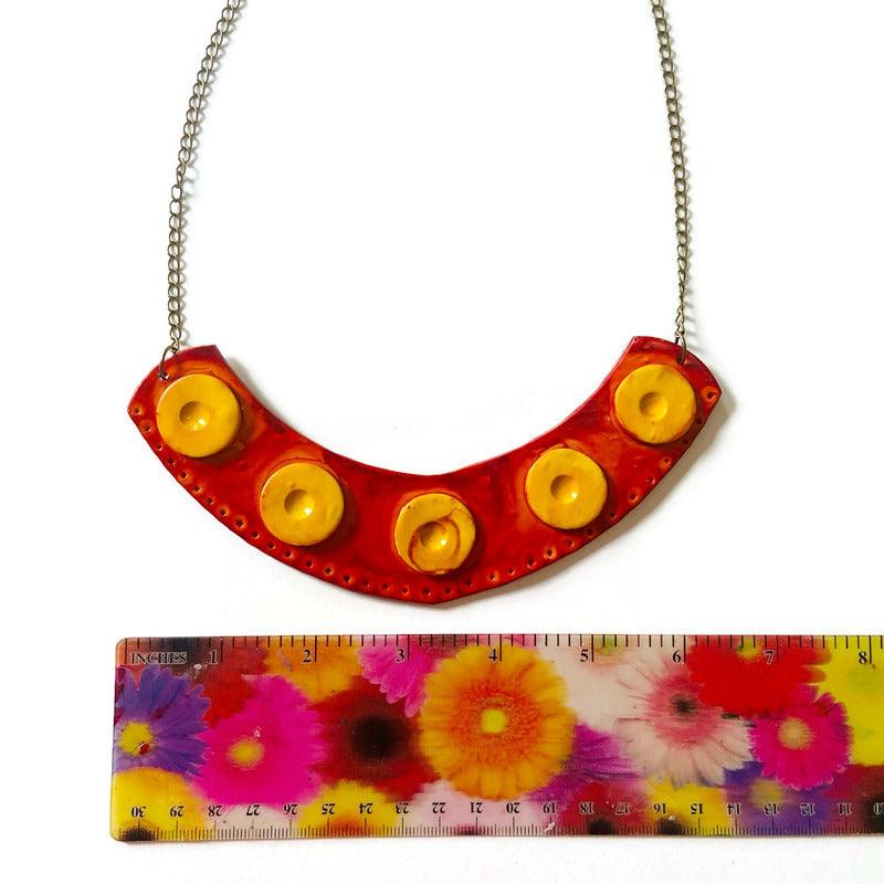 Rustic Statement Jewelry Set with Fall Colors-3